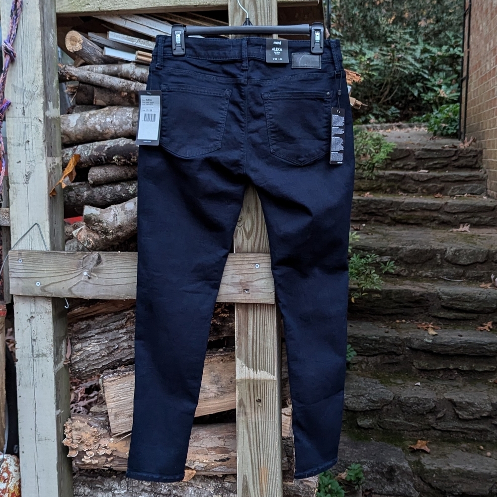 Mavi Alexa Mid- Rise Skinny Jeans In Dark Shanti Size 29/28 - Picture 3 of 12